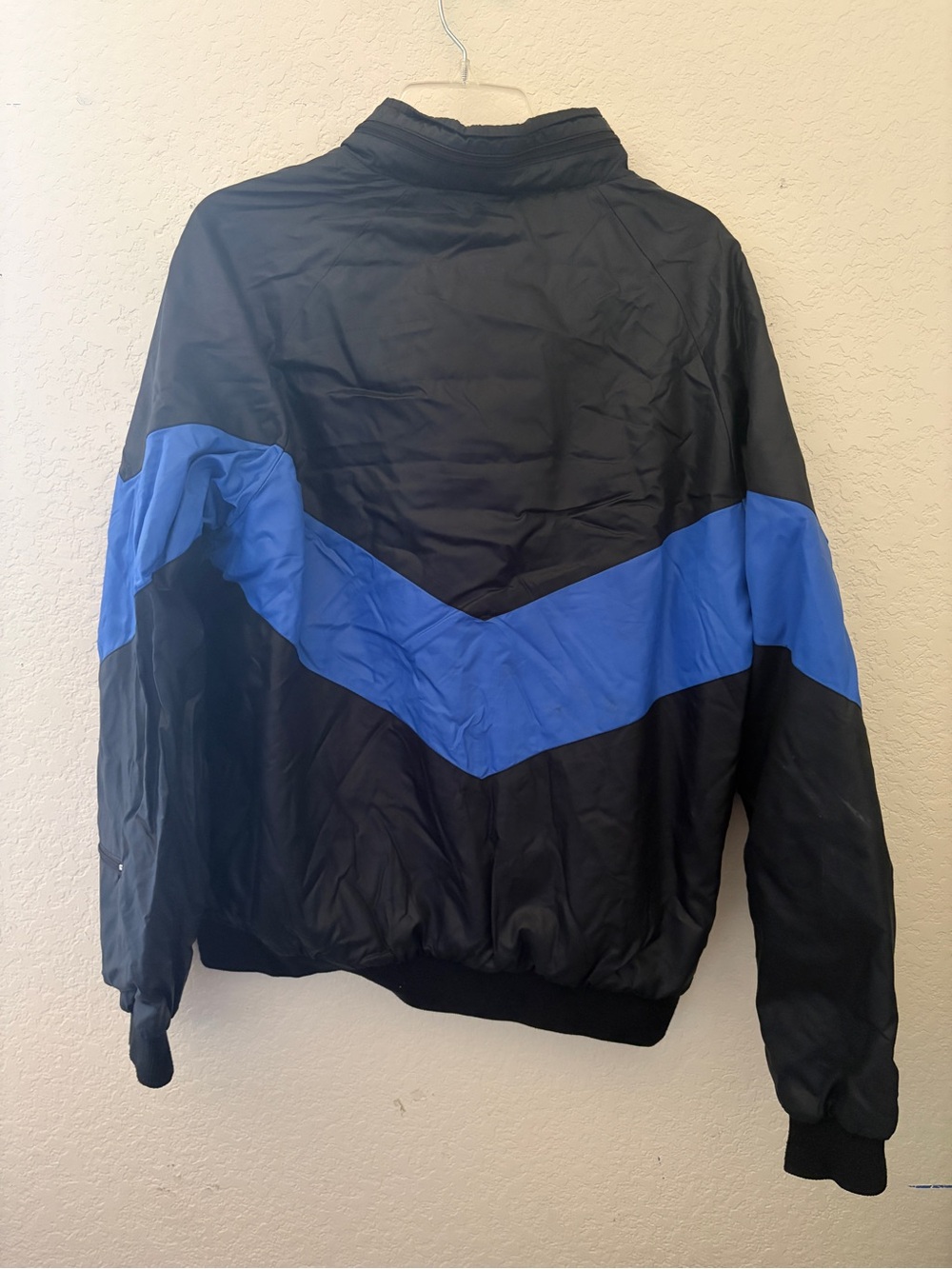 Duckster Pro Group Men's Black Windbreaker with Royal Blue Chevron style no.532 - Picture 4 of 4